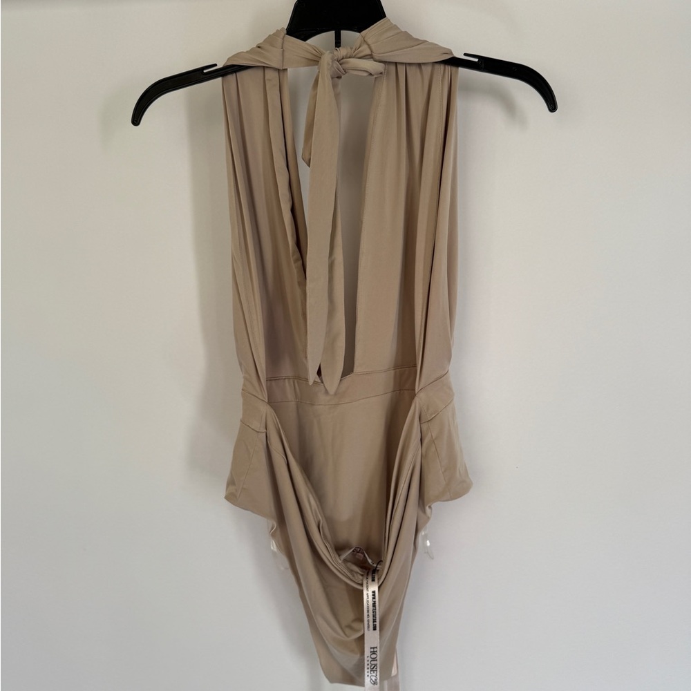 NWT House of CB One Piece Beige Bodysuit - Picture 5 of 5
